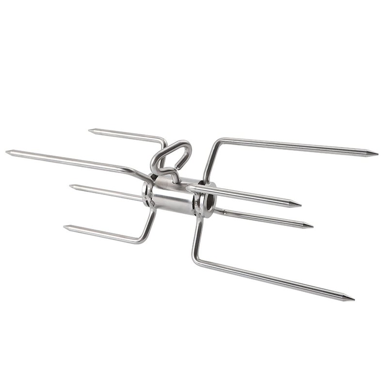 SANTOS Stainless Steel Double Meat Clip & Meat Clips Package