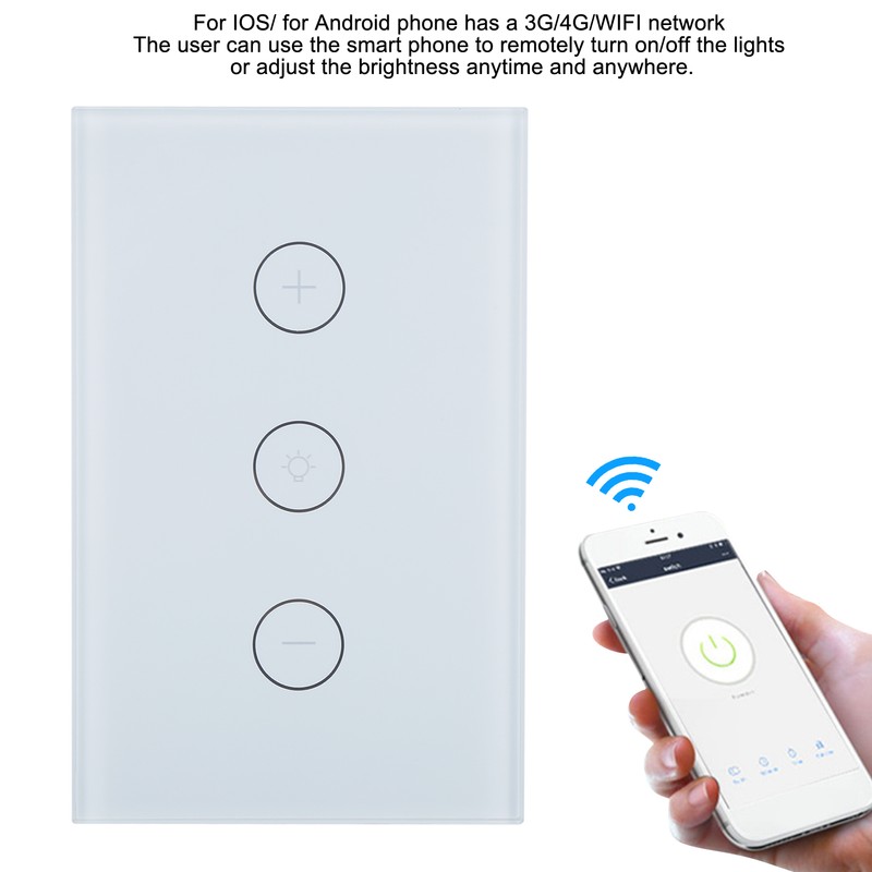 Intelligent Touch Dimmer Switch WIFI Wireless APP Voice Remote Control