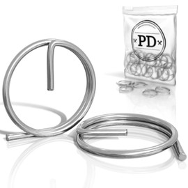 PD® Ring Cotter Pins, 1 x 11 mm, Rustproof Retaining Rings Made of Stainless Steel A4 V4A, Circlip Pins for Securing Bolts, Universal Ring Cotter Pins for Locking Bolts, Pack of 5