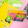 BAZIC Plastic Pencil Case Utility Storage Box, Clear Color, Multi