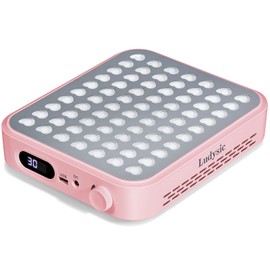 Ludysic Nail Dust Collector with 2 Reusable Filters,Nail Vacuum Dust Collector Quiet for Nail Tech Art, Powerful Nail Fan and Duster Collector,Nail Vacuum Cleaner for Salon and Home(Pink)