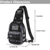 LIMHOO Tactical Sling Bag Backpack Shoulder Bag with USA Flag