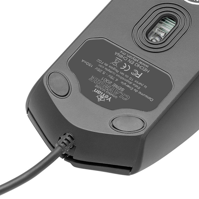 YEYIAN Mouse Gaming Optico Claymore 2001, alambrico, USB, 12000 dpi,