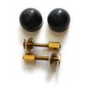 GrandEZcaps Toilet Bolt Cap Set - Black, Won't Pop Off,