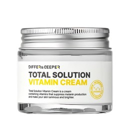 Differ & Deeper Total Solution Vitamin Cream 2.47oz – Brightening Moisturizer for Dull Skin