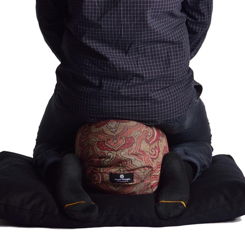 Hugger Mugger Zabuton Meditation Pillow and Harness (Plum)