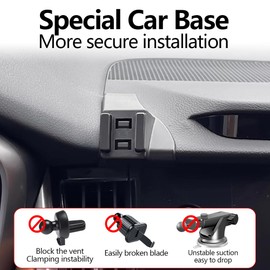 LUNQIN Car Phone Holder for Subaru Outback Phone Mount 2021 2022 2023 2024 2025 Auto Accessories Interior Decoration Mobile Cell Smartphone Bracket