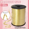 Luomorgo Gold Plastic Curling Ribbon, 500 Yards/1 Roll, 5mm Wide,