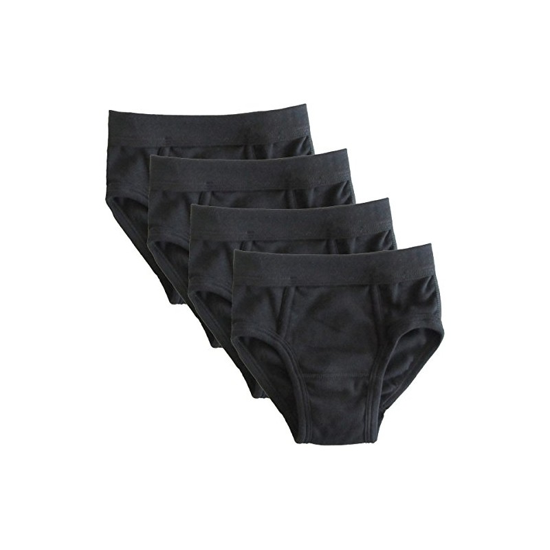 HERMKO 2840 Pack of 4 Boys' Briefs with Soft Waistband