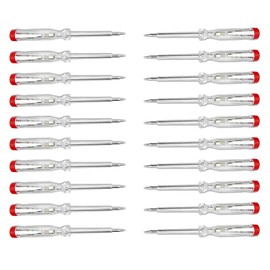 PerfectHD Power Tester - Screwdriver - Made in Germany - Voltage Tester - 60 mm Shaft - 3 mm Blade - 120 to 250 V - Set of 20 - 5 Variants