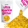 Hemway Premium Ultra Sparkle Glitter Multi Purpose Metallic Flake for