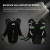SOUUXIU Hydration Vest Backpack Lightweight Breathable Running Backpack 1.5L Water