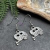 Caravan Charm Earrings, Tibetan Silver Charms on Nickel Free Silver