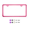 Aftermarket Products 2 Hole Slim Raspberry Pink Chrome License Frame
