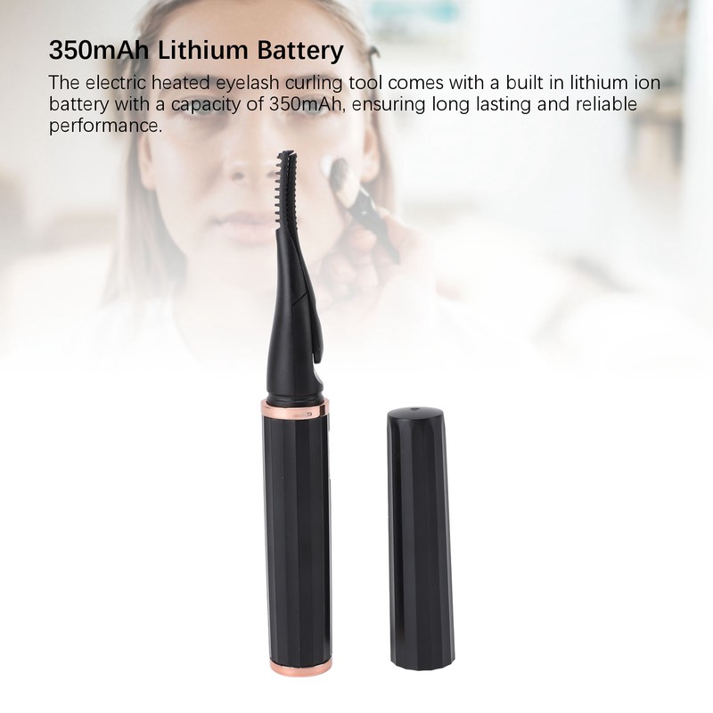 Heated Eyelash Curler Anti Burn Rechargeable Long Lasting Fast Preheating