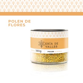 Ería de Valles – 100% natürlicher Blütenpollen aus Asturien – hoher Protein- und Vitamingehalt – roh, unverarbeitet – ideal für Frühstück, Salate und Desserts – 180 g