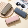 EutDett Leather Makeup Bag, Small Makeup Organizer for Purse Essentials,
