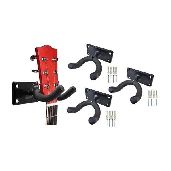 Set of 3 Guitar Hangers, Wall Hangers, Includes Mounting Screws,