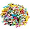 DORUI Dog Hair Bows, Random Mix Rubber Bands Metal Clips
