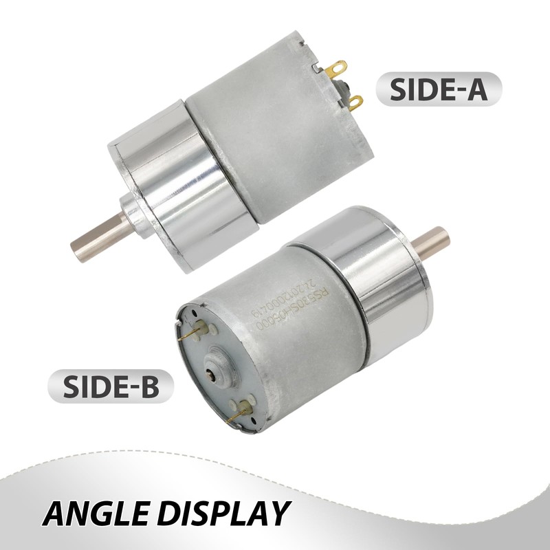 Aynaxcol JGB37-520 Micro DC 12V 600rpm Geared Motor with Bracket,