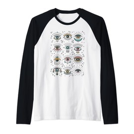 Third Eye | All Seeing Eye | Evil Eye Raglan Baseball Tee
