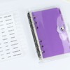 Ciieeo A6 Binder Dividers 6 Sheets Plastic Plastic Index Dividers