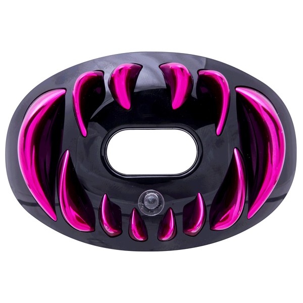 Battle Oxygen Chrome 3D Predator Mouthguard, Black/Pink, One Size