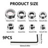 8 PCS Step Drill Bit Depth Stop Collar Ring Positioner