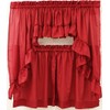 The_Curtain_Shop Stacey Solid Insert Valance 54Wx13L Red
