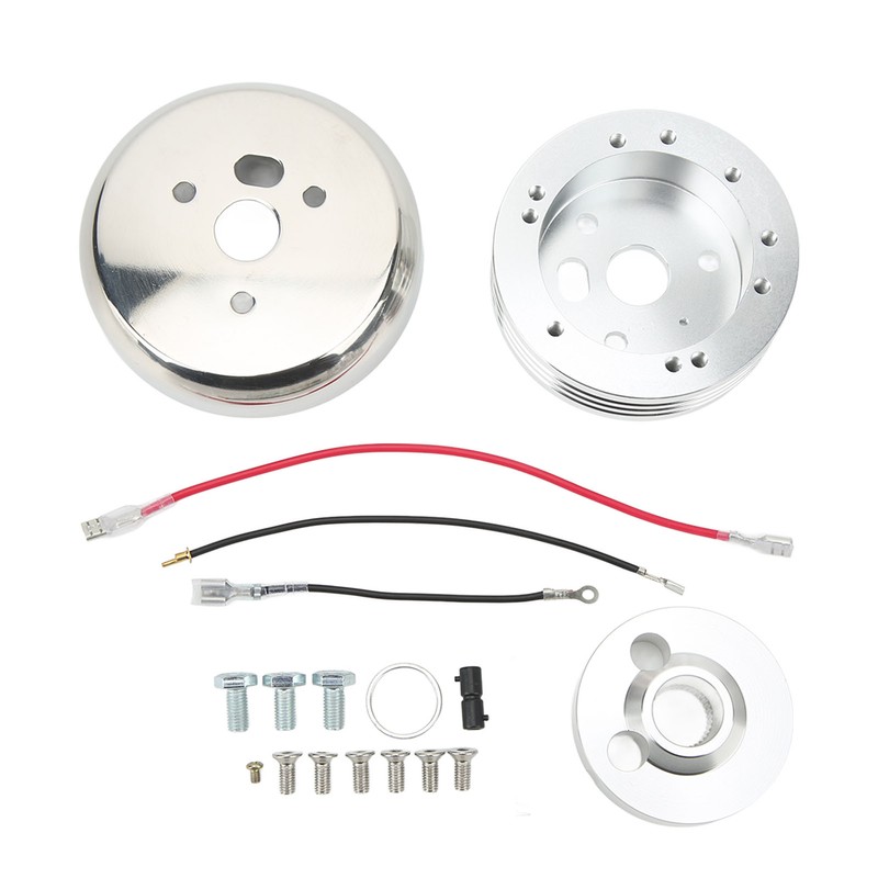 Steering Wheel Hub Adapter Polished 5 and 6 Hole Strong