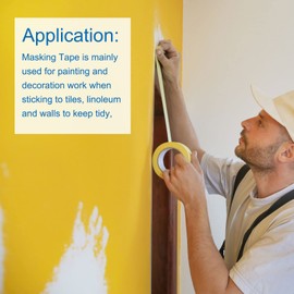 DMiotech 6pcs 7mm x 20M Masking Tape Painters Tape Roll for Crafts Labeling DIY Decoration Light Blue