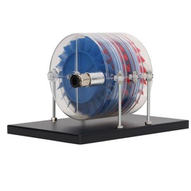 Steam Engine Model, QXMZQLJ02 Multistage DIY Steam Power Turbine Model Educational Toy for Science Teaching