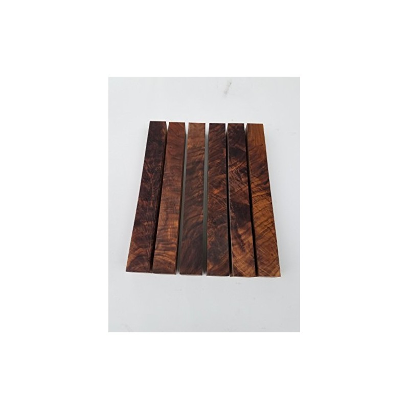 Burled Highly Figured Walnut Pen Blanks 5Pcs