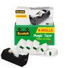 3M Scotch cinta mágica con dispensador negro, 8.63 cm x