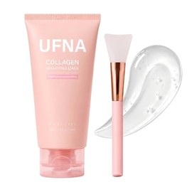 Mascarilla facial de colágeno – Mascarilla de envoltura nocturna – Reafirmación facial, elasticidad e hidratación – Sodio hidrolizado + pantenol + nia