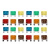 24Pcs Automotive Fuse Assortment Kit with Storage Box Zinc Alloy