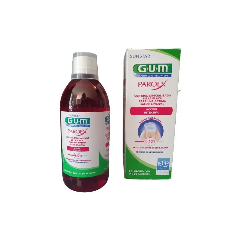 Paroex Colutorio Gum Accion Intensiva 500ml Placa Y Cirugía
