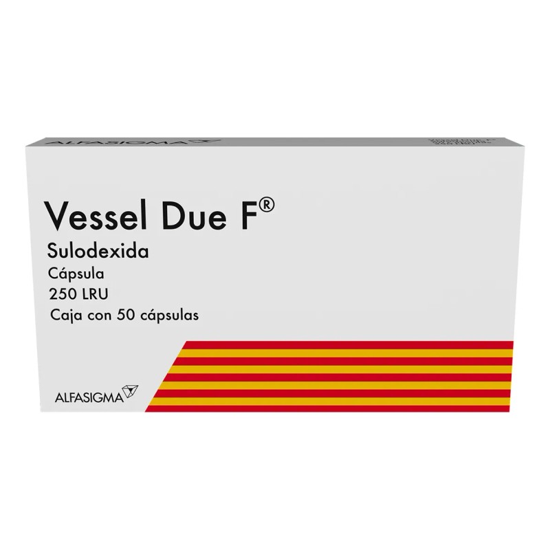 Vessel Due F Cápsulas 25 Mg, 50 Cápsulas