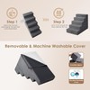 EHEYCIGA Dog Stairs for High Bed 25" H, 5-Step Extra