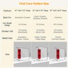 OKPOW Acrylic Shelf Dividers for Closet Organization: 8 Pack Durable