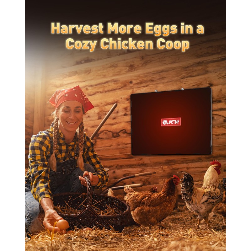 PETNF Chicken Coop Heater 140 Watts Radiant Heat Chicken Heater