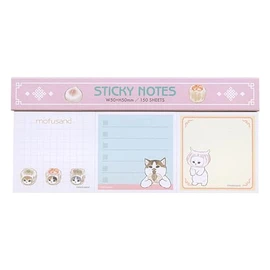 Sunstar Stationery mofusand Sticky Notes, Pink, S2841487