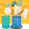 Nganhwei 10 Pcs Geometric Candle Mold, Unique Candle Molds for