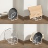 4 Pack Kitchen Plate Holder Organizer for Cabinet Space Saver