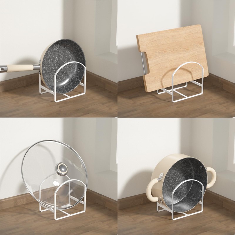 4 Pack Kitchen Plate Holder Organizer for Cabinet Space Saver