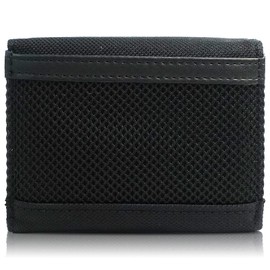 Finplus 0520700 Trifold Wallet Lee Box Logo Embroidery, Money Storage, Coin Storage, Card Storage, Compact, blue