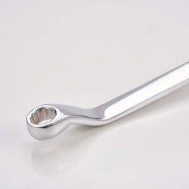 Utoolmart Double Box End Ratcheting Wrench, 8mm x 10mm, 145mm Length, Chrome Vanadium Steel, Polished Finish