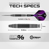 WINMAU Darts Kairos 26g 90% Professional Tungsten Steel Tip Darts