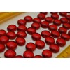 LiFschal 200G(0.45LB) Flat Glass Marbles,Red Colour Mini Glass Gems,Flat Bottom