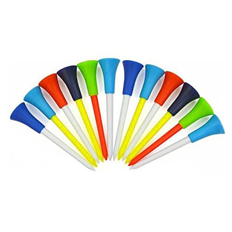 QZKJXW Cushion Top Golf Tees 50 Pack, Rubber Golf Tees